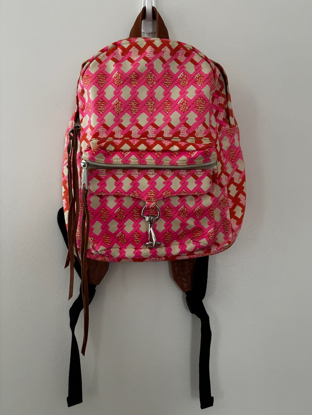 Rebecca Minkoff M.A.B. Backpack Pink/Red/Cream Feat. on Pretty Little Liars